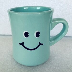 Urban Outfitters Moody Face 10oz Ceramic Coffee Mug Cup Double Sided Pastel